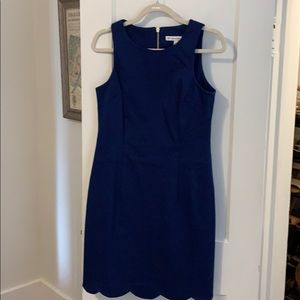 Southern Tide Blue Scallop Dress